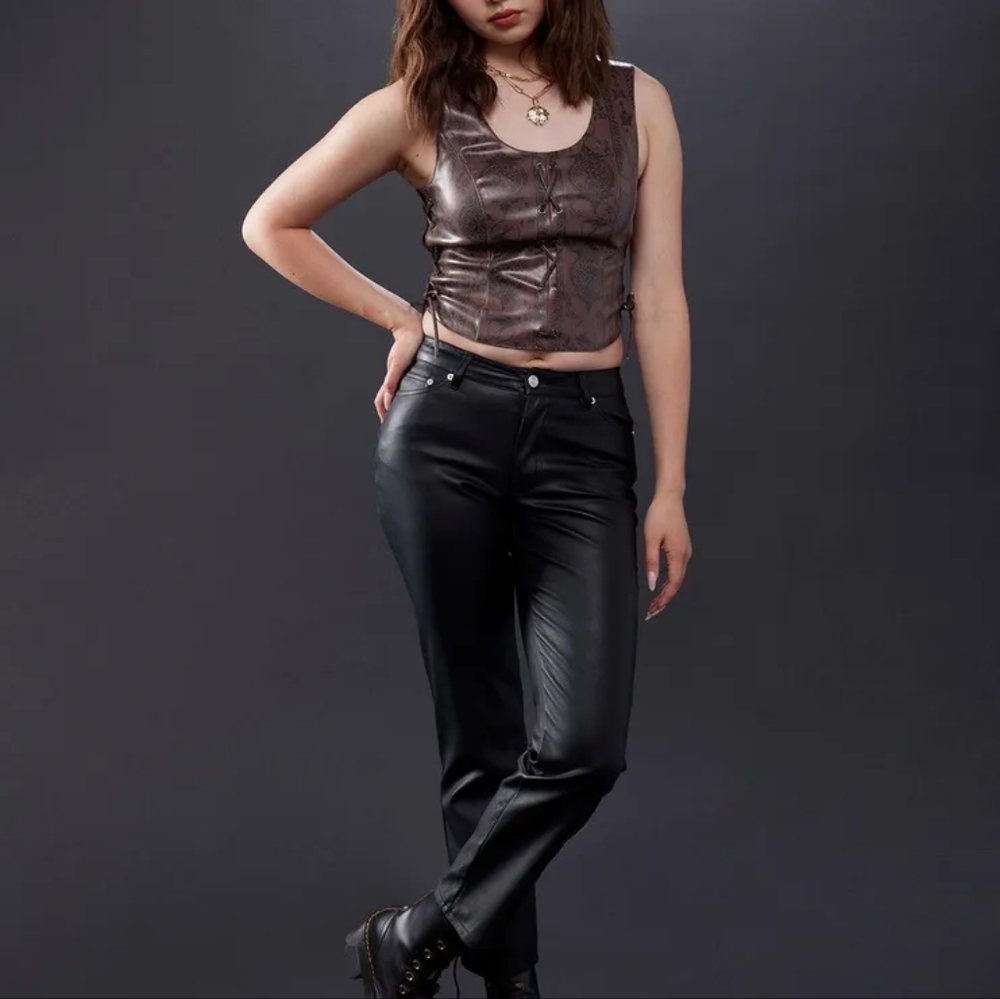 Leather like Hot Topic Crop top from The Witcher Collection